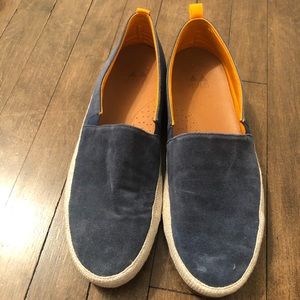 Blue suede Mulo Espadrilles size 13